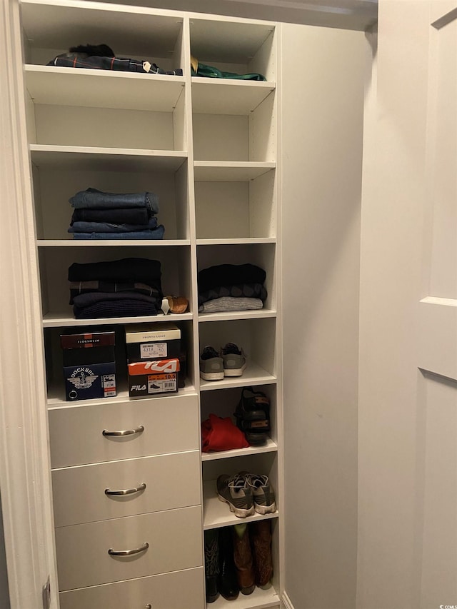 view of closet