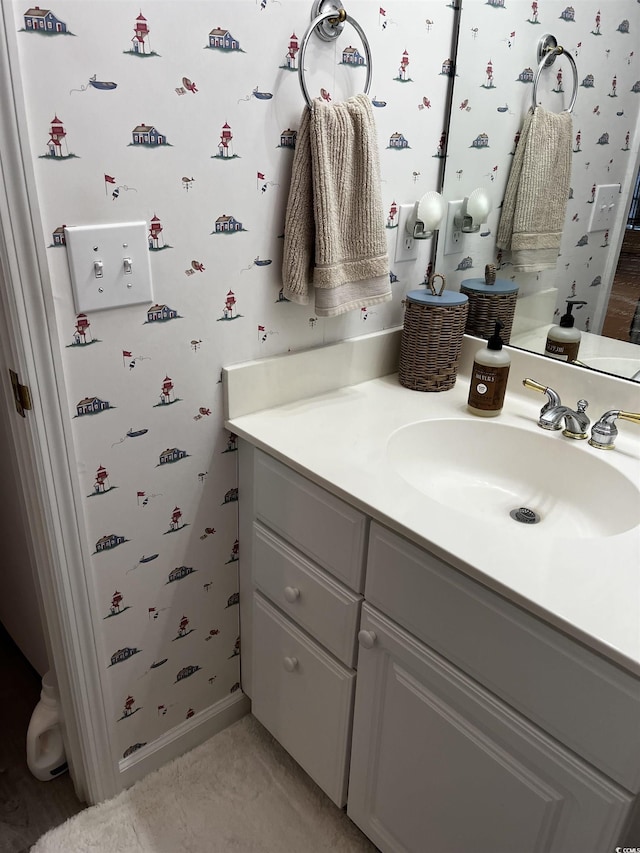 bathroom with vanity