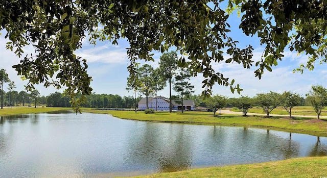 view of water feature