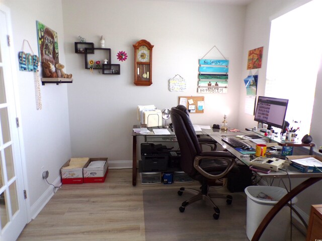 3070 Sutherland Dr, Little River, SC 29566 - office with wood finished floors and baseboards