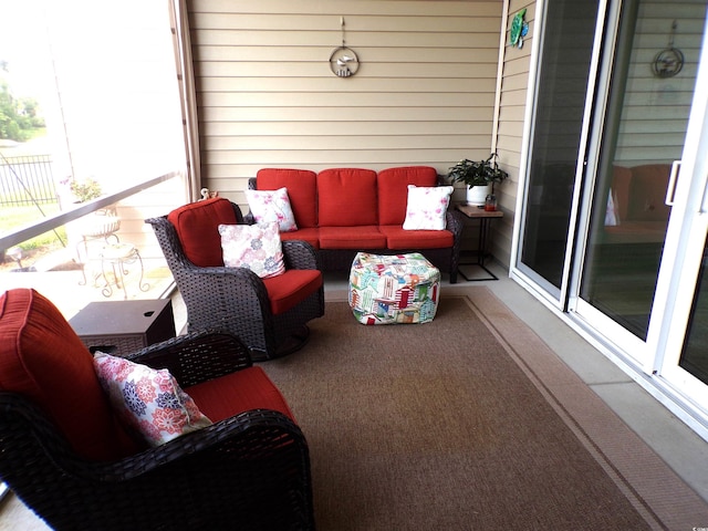 3070 Sutherland Dr, Little River, SC 29566 - sunroom / solarium featuring an outdoor hangout area