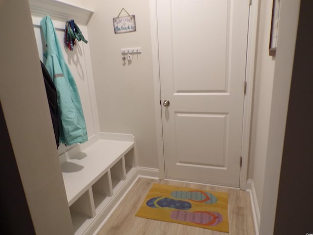 3070 Sutherland Dr, Little River, SC 29566 - mudroom featuring wood finished floors and baseboards