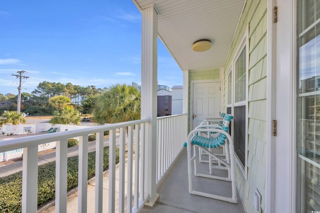 view of balcony