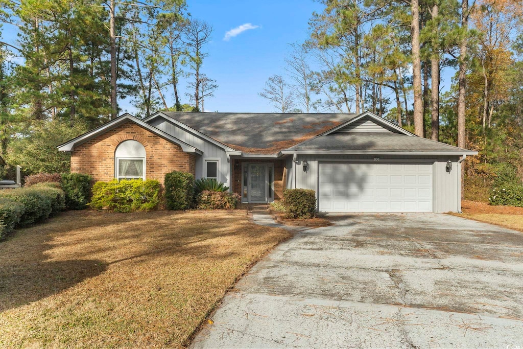 ranch-style house with a garage