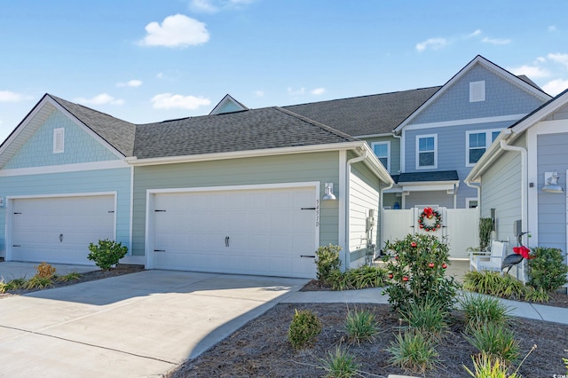 craftsman-style home featuring a garage