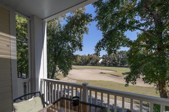 view of balcony