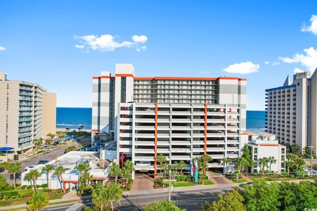 view of property with a water view