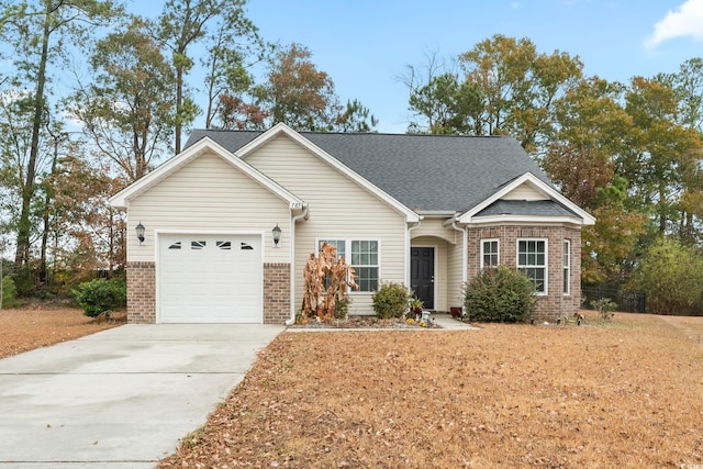 ranch-style house with a garage