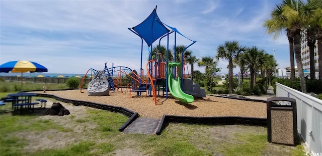 view of play area