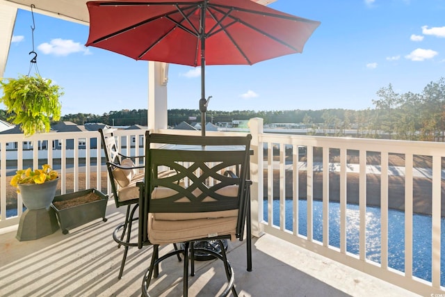 view of balcony