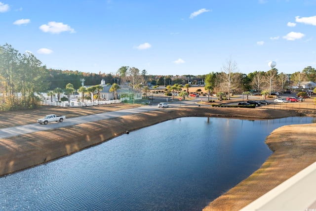 view of water feature