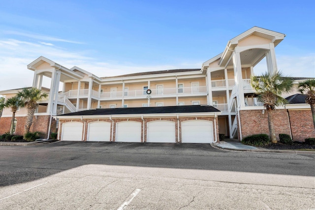 view of property featuring a garage