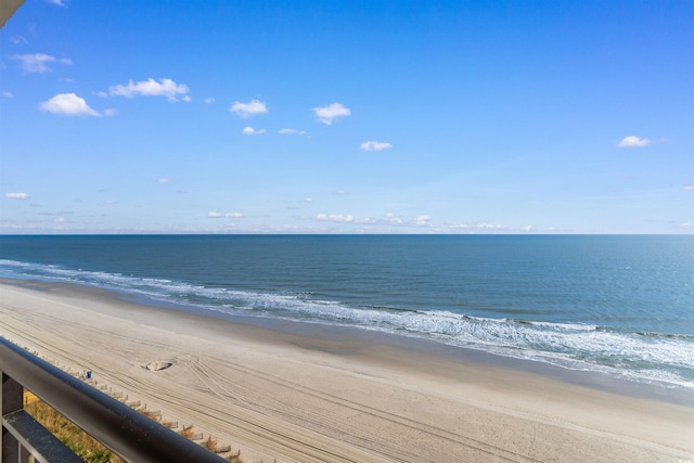 water view with a view of the beach