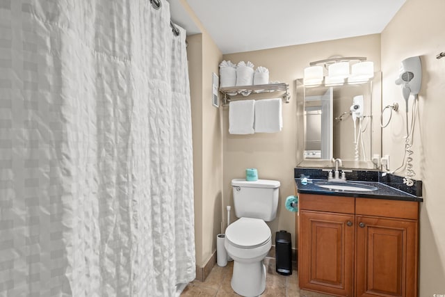 9820 Queensway Blvd Unit 903, Myrtle Beach, SC 29572 - full bath featuring vanity, tile patterned flooring, and a shower with curtain