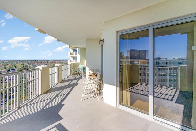 view of balcony