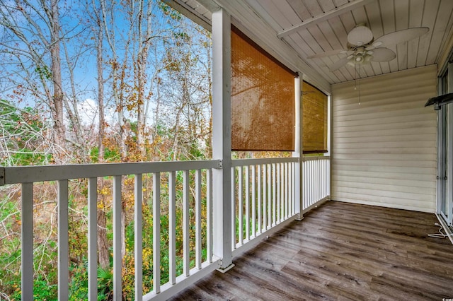 1286 River Oaks Dr Unit 8-M, Myrtle Beach, SC 29579 - unfurnished sunroom with ceiling fan