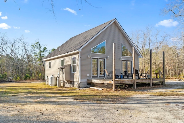 exterior space with a deck