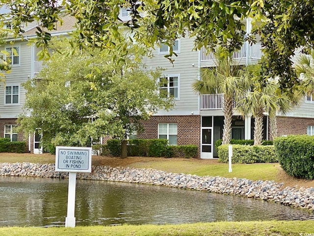 view of property featuring a water view