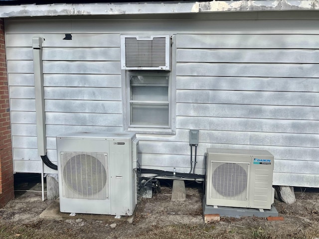 exterior details featuring ac unit