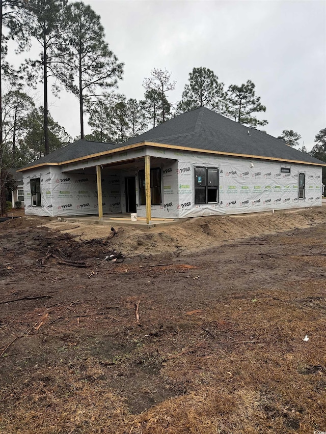 view of rear view of property