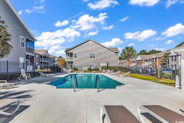 view of pool with a patio