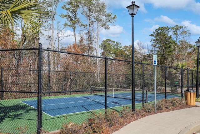 view of tennis court