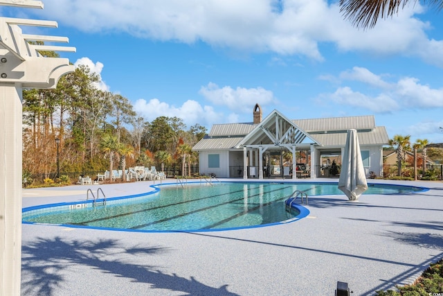 view of pool with a patio area