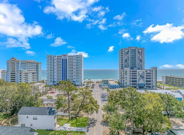 210 26th Ave S, Myrtle Beach, SC 29577 - aerial view with a water view and a view of city