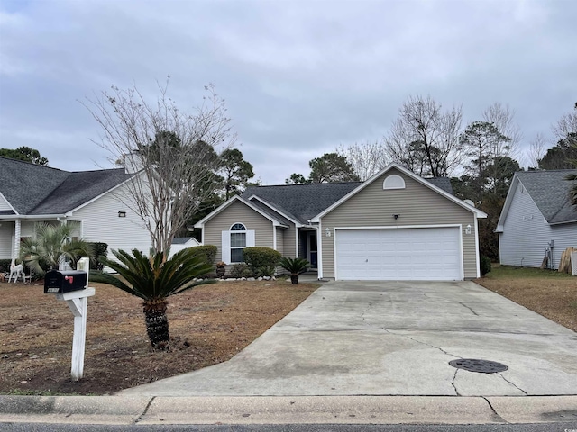 ranch-style house with a garage