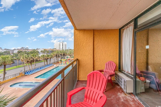 view of balcony