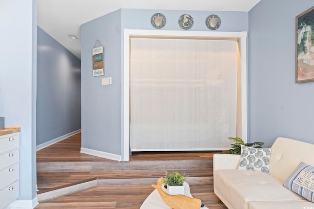 interior space featuring hardwood / wood-style flooring