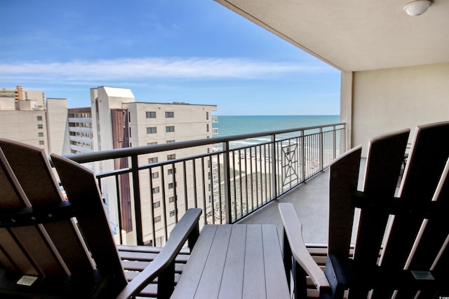 603 S Ocean Blvd Unit 1002, North Myrtle Beach, SC 29582 - balcony featuring a water view