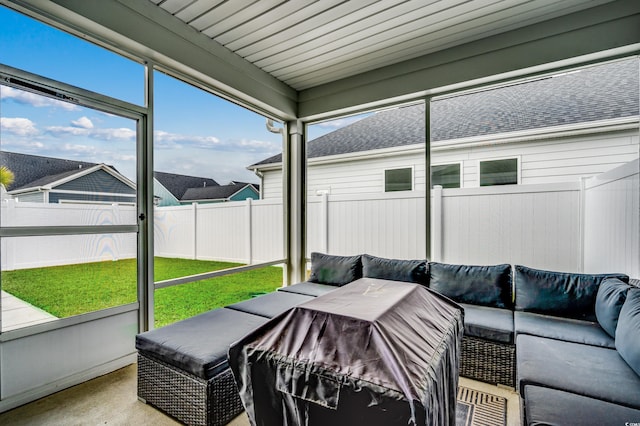 2023 Singing Palm Loop, Little River, SC 29566 - sunroom / solarium featuring outdoor lounge area