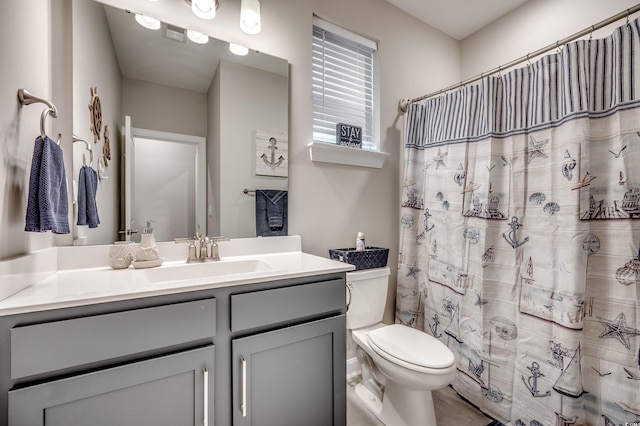 2023 Singing Palm Loop, Little River, SC 29566 - full bath with toilet, vanity, and a shower with shower curtain