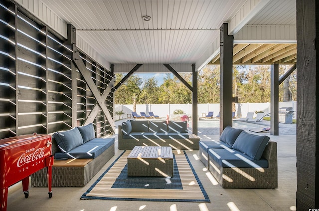 view of patio / terrace featuring outdoor lounge area