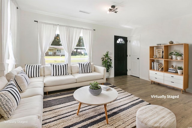 90 Wateree Trl, Georgetown, SC 29440 - living area featuring light wood finished floors, baseboards, and visible vents