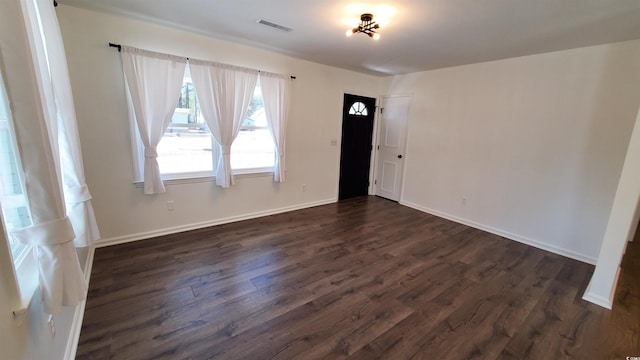 foyer featuring dark hardwood / wood-style flooring