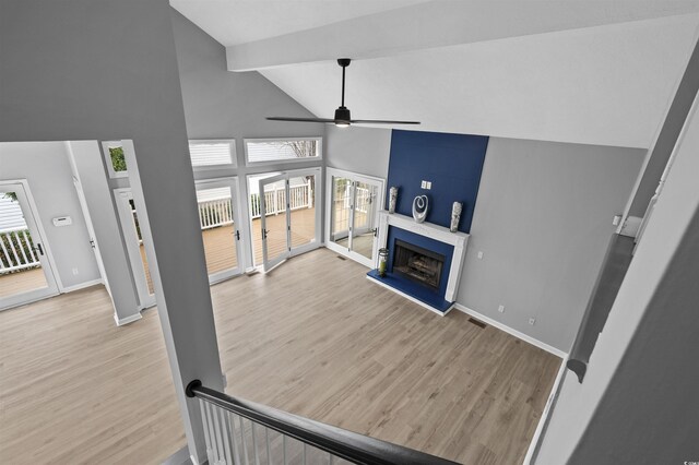 unfurnished bedroom featuring ceiling fan and light colored carpet