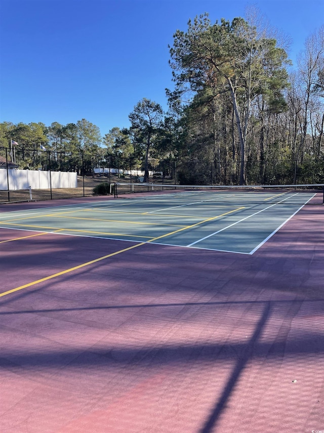 view of sport court