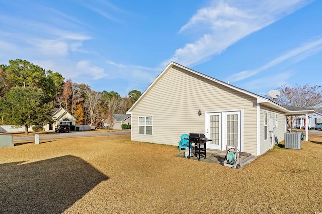 view of side of home with cooling unit