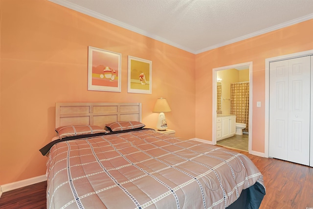4240 Coquina Harbour Dr Unit E-4, Little River, SC 29566 - bedroom featuring baseboards, ornamental molding, and wood finished floors