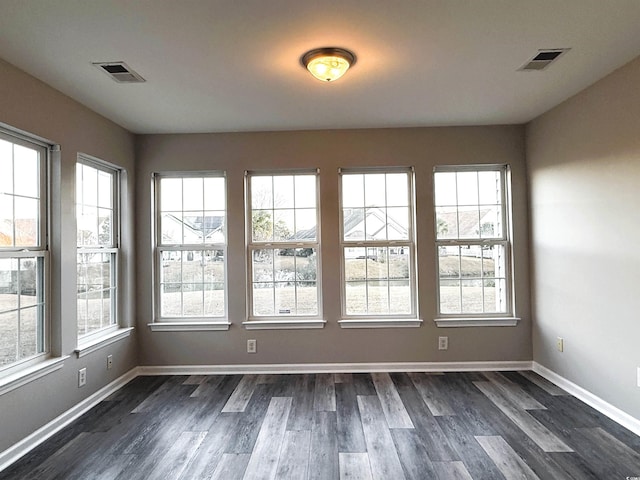 interior space featuring dark hardwood / wood-style floors