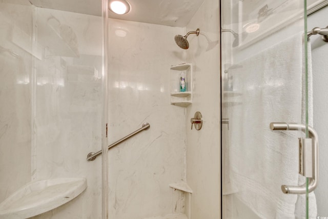 bathroom with walk in shower