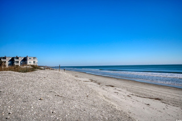 property view of water with a view of the beach