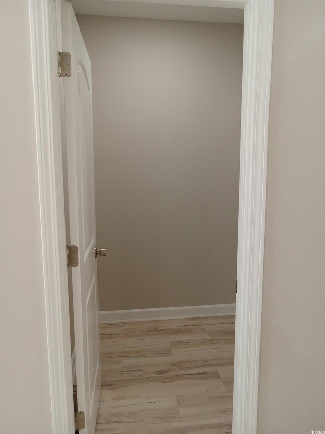 interior space with light wood-style flooring