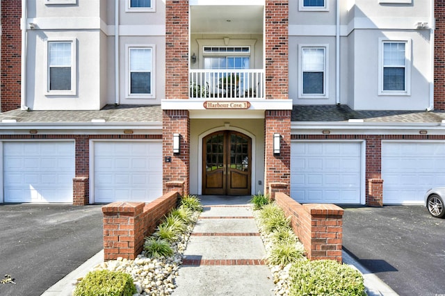 view of front of home with french doors