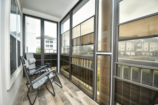 view of sunroom / solarium