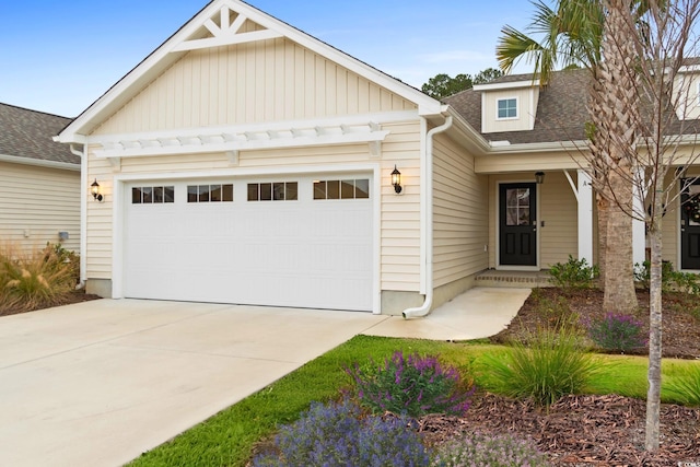 craftsman-style house with a garage