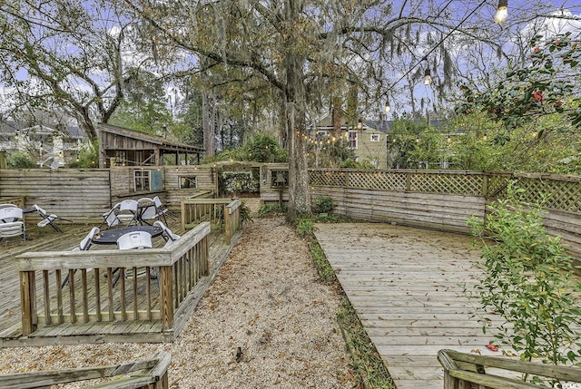 6011 Dick Pond Rd, Myrtle Beach, SC 29588 - view of yard with a deck