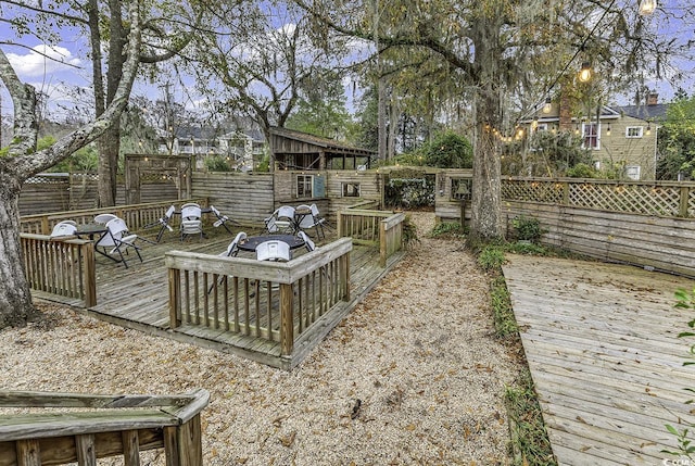 6011 Dick Pond Rd, Myrtle Beach, SC 29588 - view of yard featuring a deck